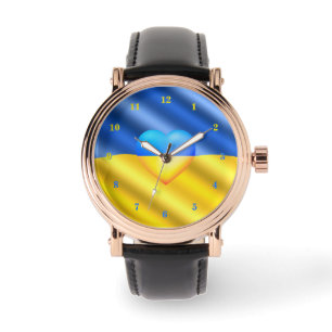 Support Ukraine Watch Ukrainian Flag Heart
