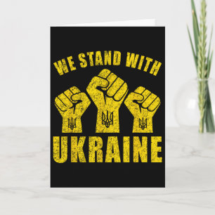 Support Ukraine - We Stand With Ukraine  Card