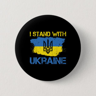 Support Ukraine With This Ukraine Flag I Stand Wit 6 Cm Round Badge