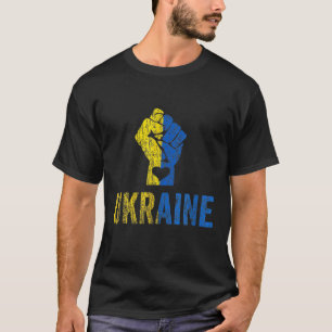 Support Ukrainians Flag Vintage Ukraine Ukrainian T-Shirt