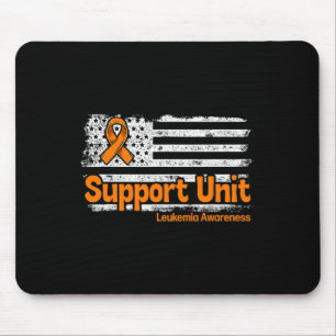 Support Unit Flag Blood Cancer Leukaemia Awareness Mouse Pad