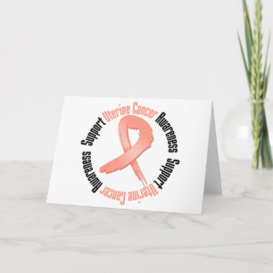 Support Uterine Cancer Awareness Card