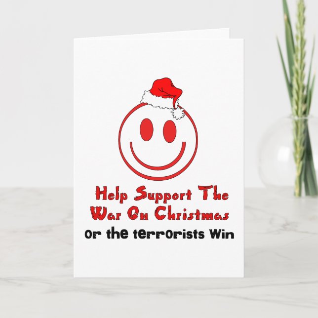Support War on Christmas Holiday Card (Front)