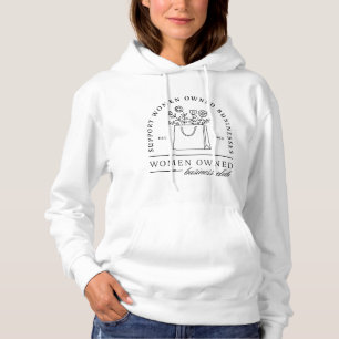 Support women owned businesses community aesthetic hoodie