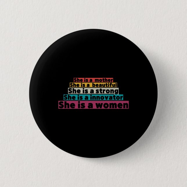 Support Womens Rights  6 Cm Round Badge (Front)
