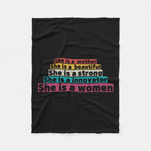 Support Womens Rights Fleece Blanket