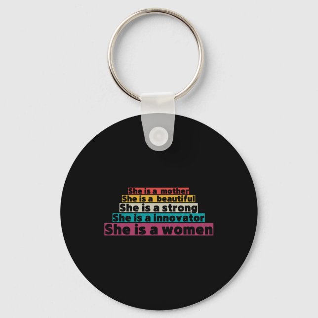 Support Womens Rights  Key Ring (Front)