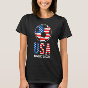 Support Womens Soccer Usa National Flag Patriotic T-Shirt