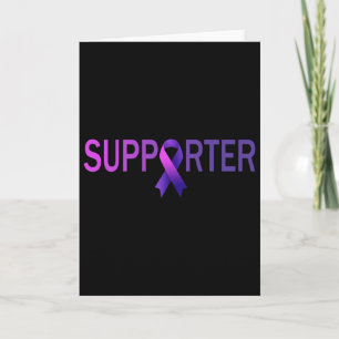 Support World Cancer Day Lavender Graphic Kids And Card