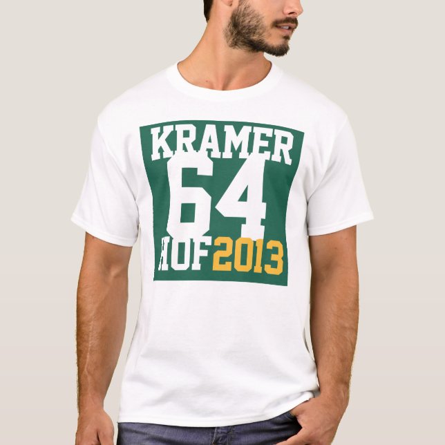 Support www.JerryKramer4hof.com T-Shirt (Front)