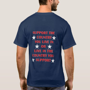 Support Your Country (Back) - Men's Basic T-shirt