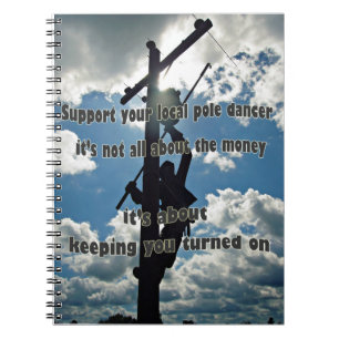 Support your Lineman Spiral Notebook