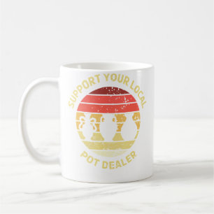 Support Your Local Artists Vintage Ceramic Artists Coffee Mug