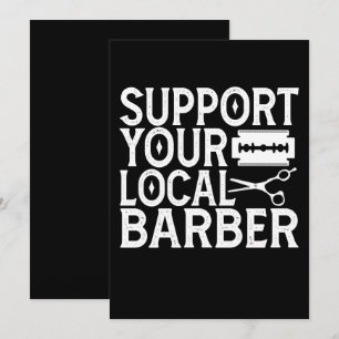 Support Your Local Barber 2024 Invitation