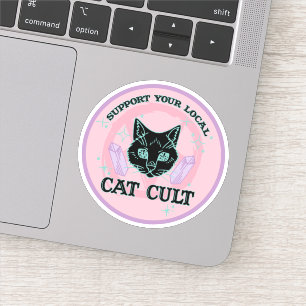 Support Your Local Cat Cult - Pink Pastel Goth