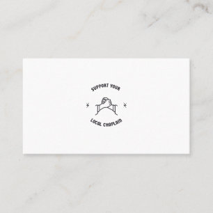 Support your local chaplain business card