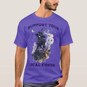 Support your Local Coven Witchy Halloween T-Shirt