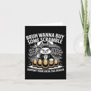 Support Your Local Egg Dealer Funny Easter Bunny E Card