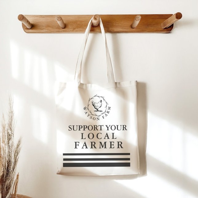 Support Your Local Farmer Personalised Tote Bag (Creator Uploaded)