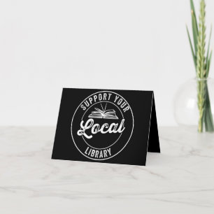 Support Your Local Library Magnet Keychain Note Card
