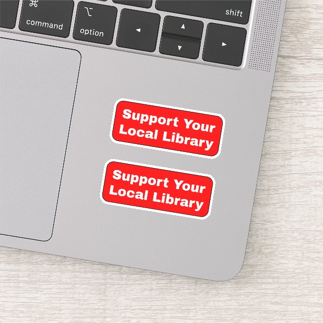Support Your Local Library - Red  (Detail)