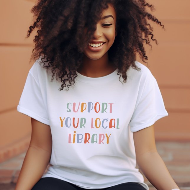 Support Your Local Library Tri-Blend Shirt (Creator Uploaded)