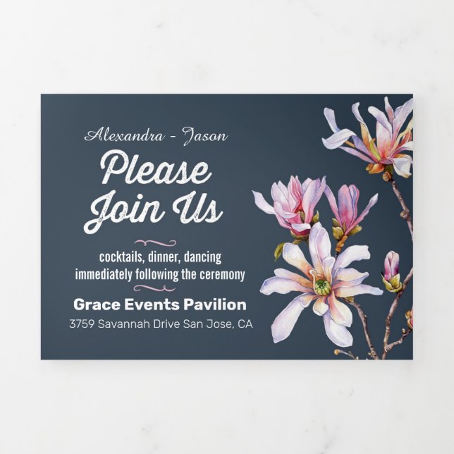 support your local library Tri-Fold invitation (Cover)