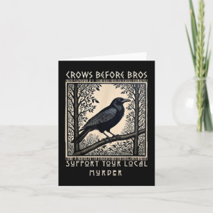 Support Your Local Murder Crows Before Bros Hallow Card