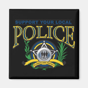 Support Your Local Police Magnet
