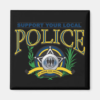 Support Your Local Police Magnet