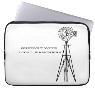 Support your local ranchers laptop case
