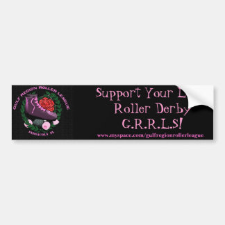 Support Your Local Roller Derby Bumper Sticker