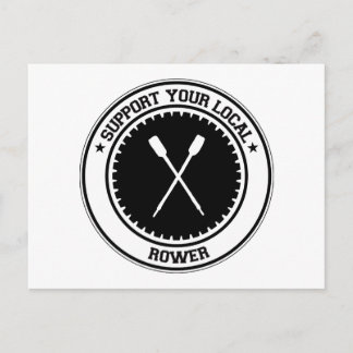 Support Your Local Rower Postcard