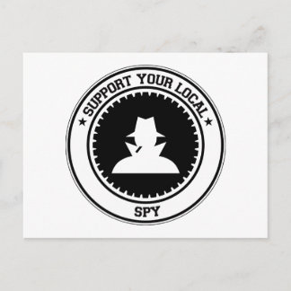 Support Your Local Spy Postcard