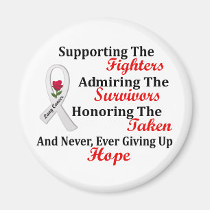 Supporting Admiring Honouring 2 LUNG CANCER Magnet