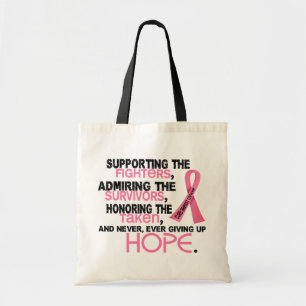 Supporting Admiring Honouring 3.2 Breast Cancer Tote Bag