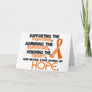 Supporting Admiring Honouring 3.2 Leukaemia Card