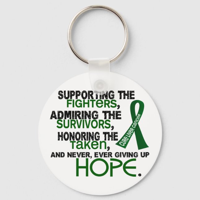 Supporting Admiring Honouring 3.2 Liver Cancer Key Ring (Front)