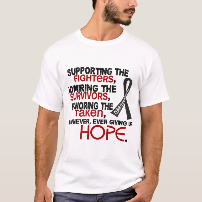 Supporting Admiring Honouring 3.2 Melanoma T-Shirt (Front)