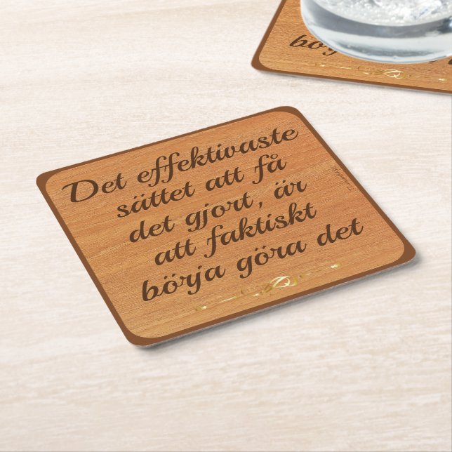 Supporting documents — Extracts Square Paper Coaster (Angled)