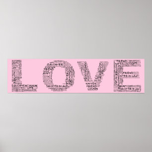 Supporting Loved Ones Banner (Black Text) Poster