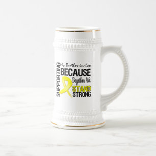 Supporting My Brother-in-Law We Stand Strong - Mil Beer Stein