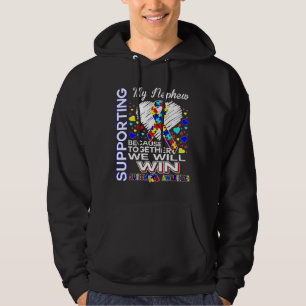 Supporting My Nephew Autism Awareness Team Hoodie