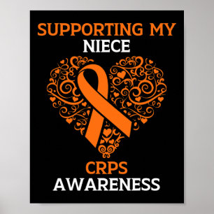 Supporting My Niece RSD CRPS Awareness Month Orang Poster