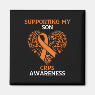 Supporting My Son Rsd Crps Awareness Month Orange  Magnet