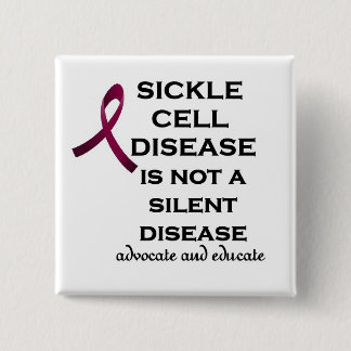 Supporting Sickle Cell Disease 15 Cm Square Badge