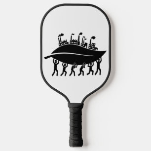 Supporting sustainable green industry and teamwork pickleball paddle