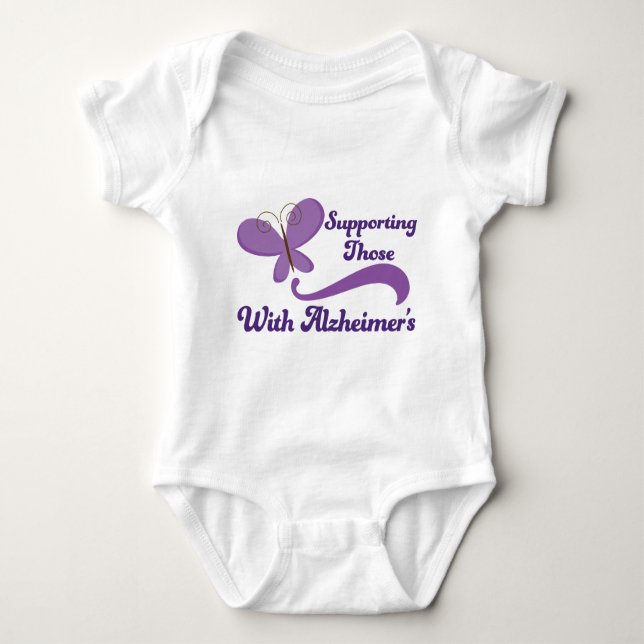 Supporting Those With Alzheimers Baby Bodysuit (Front)