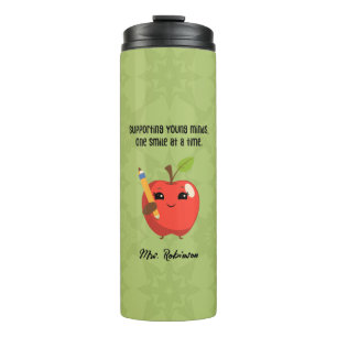 Supporting Young Minds Smiles Teacher Aide Life Thermal Tumbler