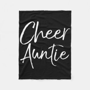 Supportive Cheerleading Competition Aunt Outfit Ch Fleece Blanket